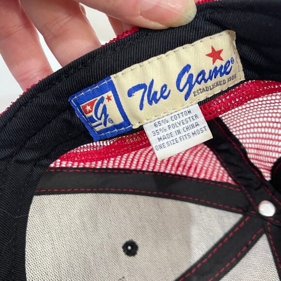 Kyle Busch Motorsports Fan Club Cap Snapback Trucker Hat Red Black Auto Racing - Picture 3 of 9